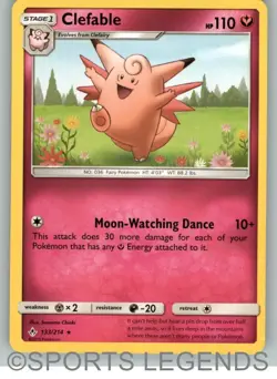 2019 pokemon Unbroken Bonds rare Clefable 133/214 - Image 1