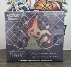 POKEMON SCARLETT & VIOLET PALDEAN FATES POKEMON CENTER EXCLUSIVE ETB NEW - Image 1