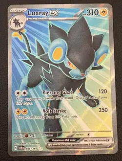 Luxray ex 195/167 Ultra Rare Twilight Masquerade Pokemon Near Mint - Image 1