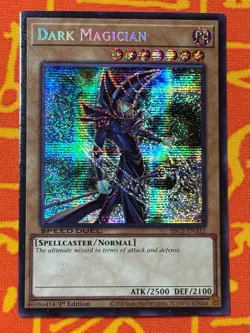 YUGIOH DARK MAGICIAN SECRET RARE EXC SBC2-ENA12 SPEED DUEL US IMPORT - Image 1