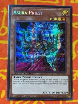 YUGIOH ASURA PRIEST SECRET RARE EXC SBC2-ENI05 SPEED DUEL US IMPORT - Image 1