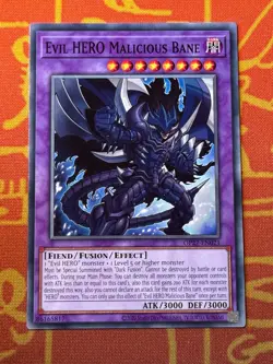 YUGIOH EVIL HERO MALICIOUS BANE COMMON NM OP27-EN021 - Image 1