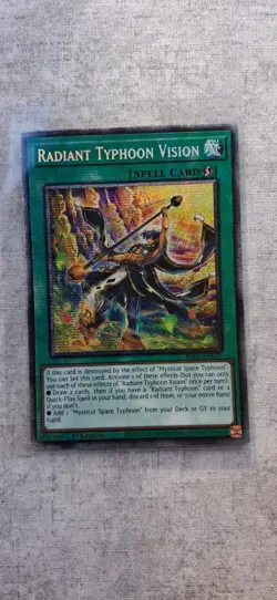 Yu-Gi-Oh! Konami Radiant Typhoon Vision RA05-EN075 1st Ed Starlight Rare - Image 1
