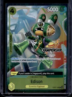 2024 One Piece 500 Years Edison Championship Event Stamp Common #OP07-100 - Image 1