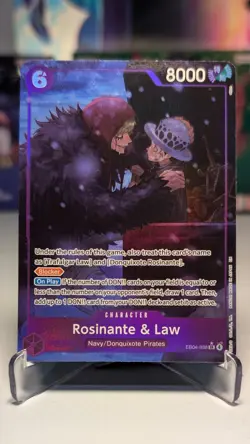 One Piece Card Game - Rosinante & Law - EB04-038 - Alt Art - Image 1