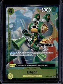 2024 One Piece 500 Years Edison Championship Event Stamp Common #OP07-100 - Image 1
