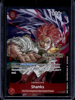 2025 One Piece Championship Event Pack Finalist Shanks #P-083 - Image 1