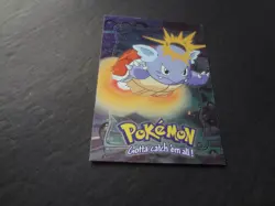 1999 Topps Pokemon the First Movie E8 #08 Wartortle Silver Foil Black Logo - Image 1