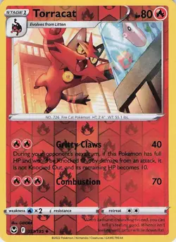 Torracat 031/195 - Common Non-Holo - Pokemon TCG - Image 1