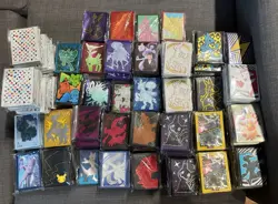 Lot of 150 Pokemon ETB Sleeves - Sword and Shield to Scarlet and Violet - Image 1