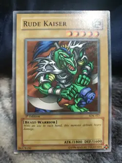 Yugioh Card Rude Kaiser 1st Edition Starter Deck Kaiba SDK SDK-027 LP 2002 March - Image 1
