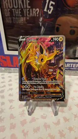 2021 Jolteon V SWSH183 Black Star Promo Full Art Pokemon Card - Image 1