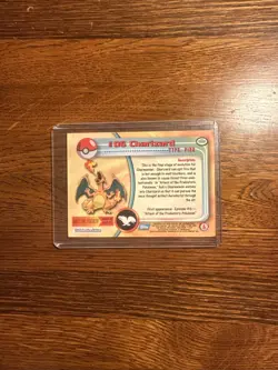 2000 Tops Chrome Charizard #06 Series 1 Pokemon Trading Card - Image 2
