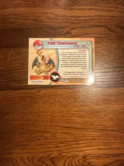 2000 Tops Chrome Charizard #06 Series 1 Pokemon Trading Card - Image 4