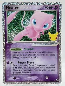 Mew ex 88/92 Celebrations Classic Collection Holo Ultra Rare Pokemon Card NM/M - Image 1