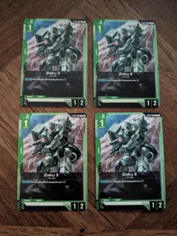 4x Zaku II - ST03-008 Gundam TCG Card Game NM - Image 1