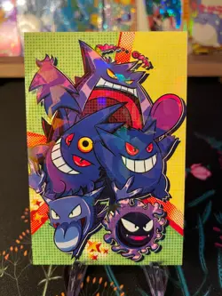 Gengar Evolutions Cracked Holo Team Rocket Card Database Peru Pokemon Card - Image 1