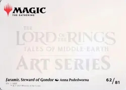 Faramir, Steward of Gondor Art Card, #62, Art Series: Universes Beyond: The Lord - Image 2