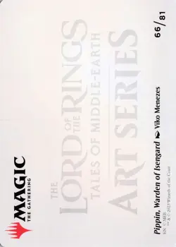 Pippin, Warden of Isengard Art Card, #66, LTR , Reg, Art Series - NM - Image 2