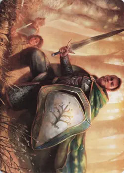 Boromir, Warden of the Tower Art Card, #1, LTR , Reg, Art Series - NM - Image 1