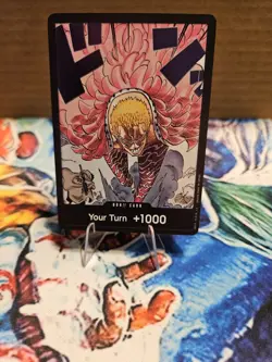 One Piece TCG DON!! Foil Card | OP-10 Royal Blood | Donquixote Doflamingo Art - Image 1