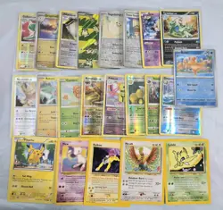 Pokemon Card TCG Bundle Reverse Holo And Legendary Rares 22 Cards Used - Image 1