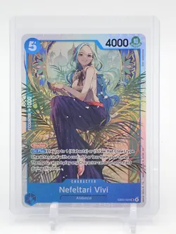 NEFELTARI VIVI ONE PIECE CARD GAME EB03-024 SUPER RARE ALABASTA CHARACTER Q4444 - Image 1