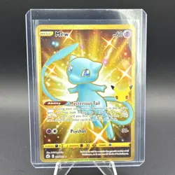 Pokemon Mew Celebrations Secret Rare Full Art Holo 025/025 Card - Image 1