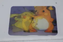 Pokemon Pikachu Raichu 3D Lenticular Promo Card Viz Video Pioneer PIKA-0030D/DVD - Image 1