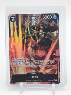 JACK ONE PIECE CARD GAME OP08-084 SR ALT ART HOLO ANIMAL KINGDOM PIRATES Q4444 - Image 1