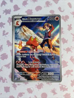 Ethan’s Magcargo 222/217 Ascended Heroes Pokemon Card NM/M Illustration Rare - Image 1