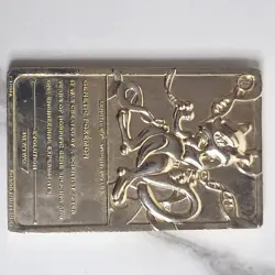 Pokemon Mewtwo Gold Plated Metal Card 1999 Nintendo Collectible Rare - Image 3