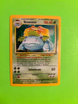 VENUSAUR 015/102 BASE SET HOLO VINTAGE POKEMON CARD COOL LOOK!! - Image 1