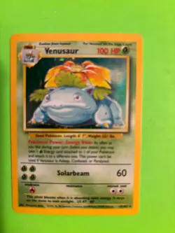 VENUSAUR 015/102 BASE SET HOLO VINTAGE POKEMON CARD COOL LOOK!! - Image 2