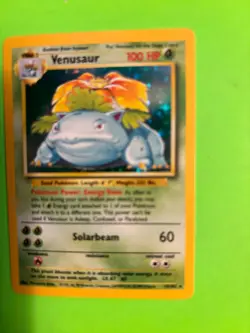 VENUSAUR 015/102 BASE SET HOLO VINTAGE POKEMON CARD COOL LOOK!! - Image 3