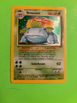 VENUSAUR 015/102 BASE SET HOLO VINTAGE POKEMON CARD COOL LOOK!! - Image 5