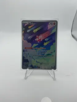 2023 Pokemon SV Paradox Rift Minior Full Art Rare Holo Illustration Card 201/182 - Image 1