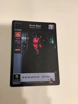 Darth Maul, Master of Evil #F10 Foil - The Jedi Council, Young Jedi CCG card - Image 1