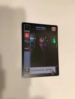 Darth Maul, Master of Evil #F10 Foil - The Jedi Council, Young Jedi CCG card - Image 2