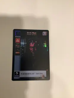 Darth Maul, Master of Evil #F10 Foil - The Jedi Council, Young Jedi CCG card - Image 3