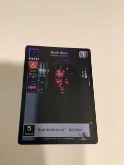 Darth Maul, Master of Evil #F10 Foil - The Jedi Council, Young Jedi CCG card - Image 4