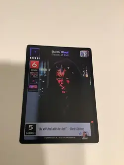Darth Maul, Master of Evil #F10 Foil - The Jedi Council, Young Jedi CCG card - Image 5