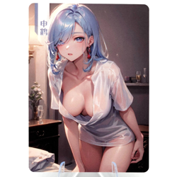Shenhe - Genshin Impact - Goddess Story Anime Waifu Trading Card - Image 1