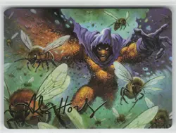 Marvel's Spider-Man #11 Swarm, Being of Bees Art Card (Gold-Stamped Signature) - Image 1