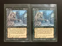 2 x RAG MAN from The Dark Vintage MTG Magic the Gathering Black Cards - Image 1