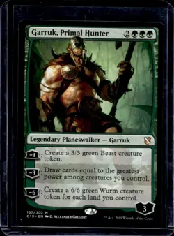 2019 Magic MTG Commander Garruk, Primal Hunter #167 - Image 1