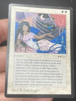 ***Shahrazad (Water Damage)*** MTG Arabian Nights Magic Kid Icarus - Image 3