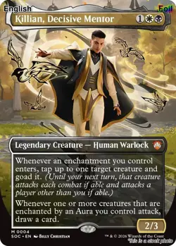 Killian, Decisive Mentor (Borderless) [SOC - 4] Foil - Image 1