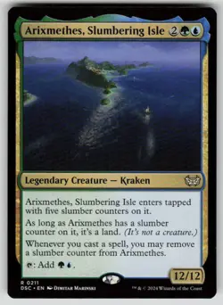 Arixmethes, Slumbering Isle Commander: Duskmourn: House of Horror 211 MTG NM - Image 1