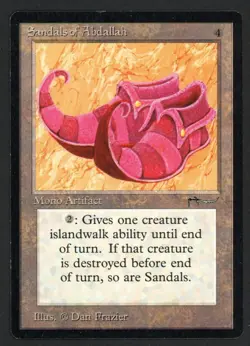 ***Sandals of Abdallah*** MTG Arabian Nights Magic Kid Icarus - Image 1